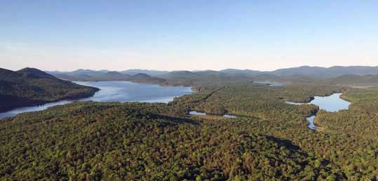 Arial of Piseco Lake