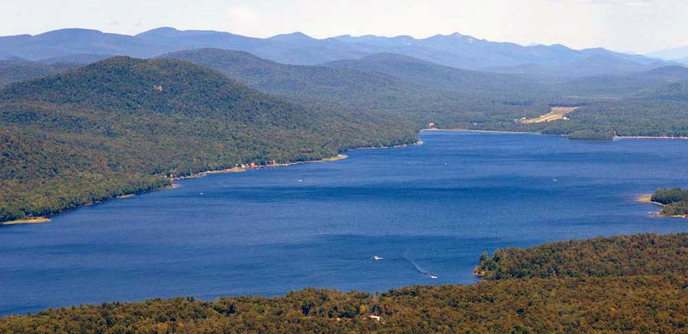 Arial of Piseco Lake