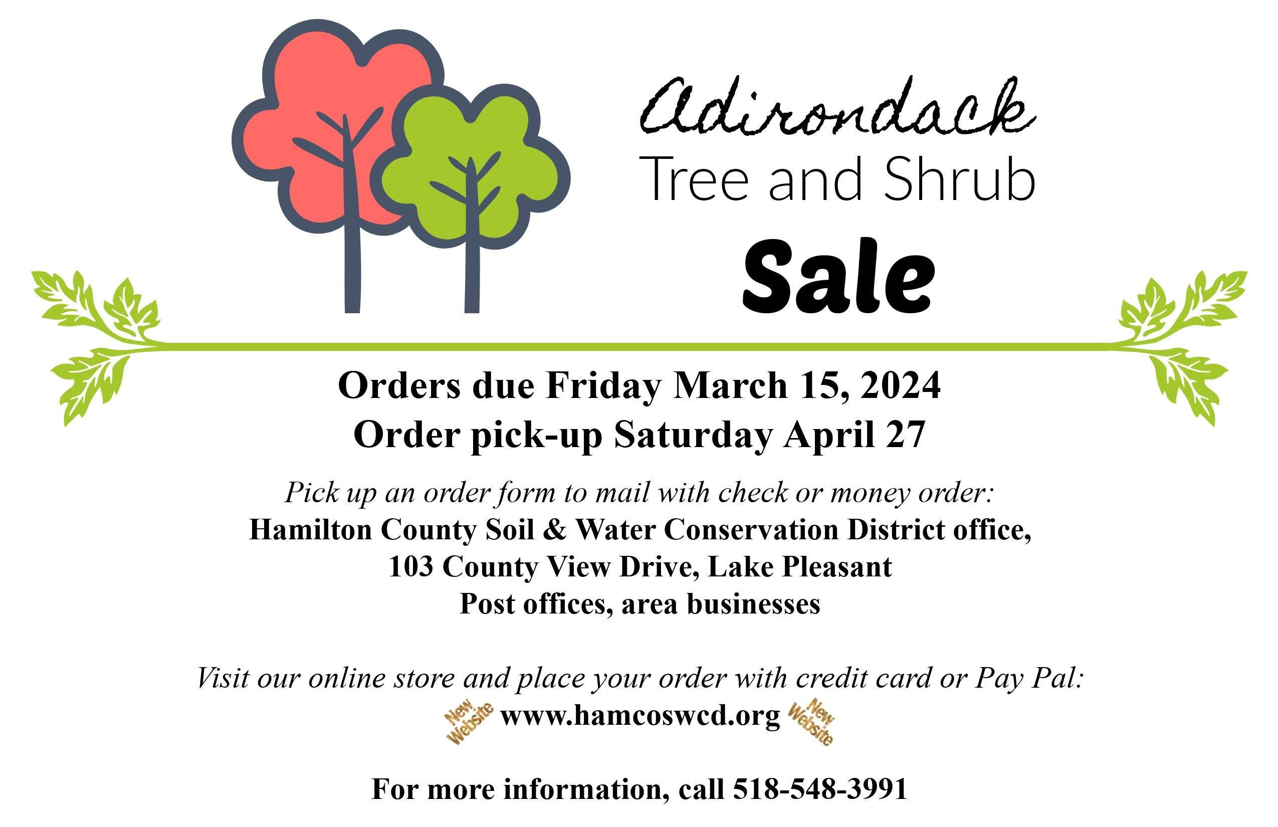 Order Trees and Shrubs from Hamilton County